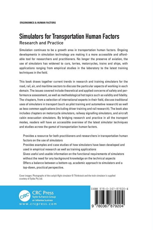 Produktbild: Simulators for Transportation Human Factors