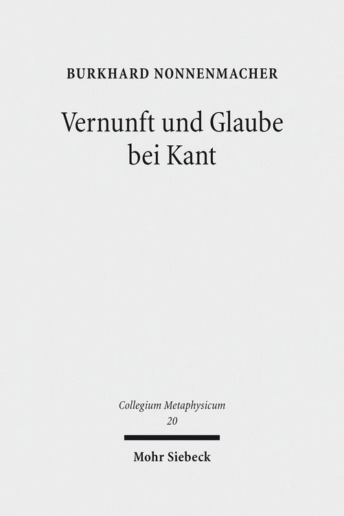 Produktbild: Vernunft und Glaube bei Kant