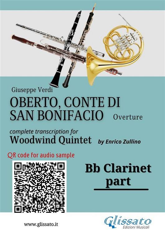 Produktbild: Bb Clarinet part of "Oberto" for Woodwind Quintet