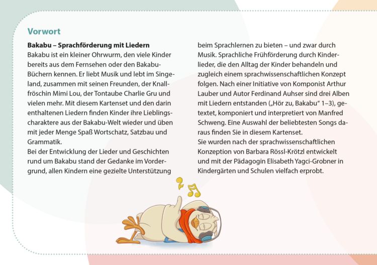 Produktbild: Bakabu. Komm mit ins Singeland! Bildkarten zur Sprachf&ouml;rderung mit Kinderliedern mit Musik zum Streamen