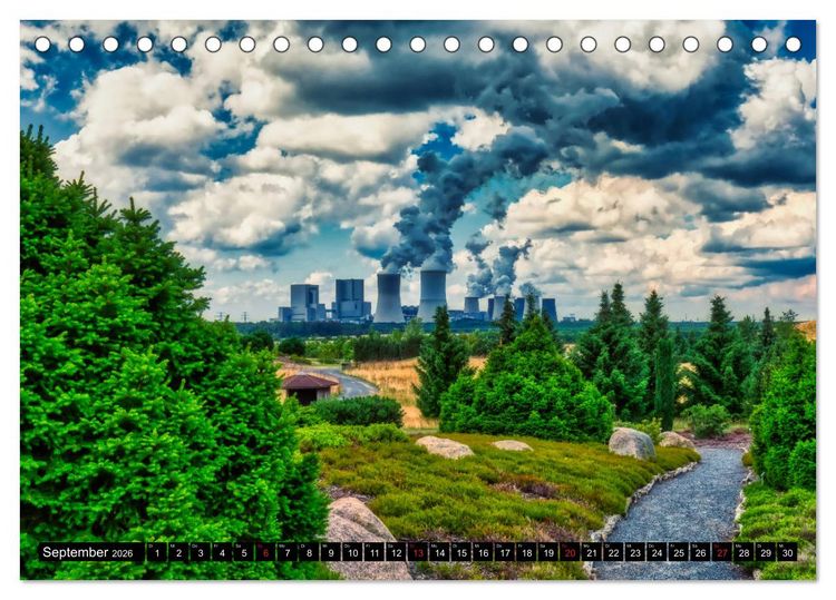 Produktbild: Der Findlingspark in der Lausitz (Tischkalender 2026 DIN A5 quer), CALVENDO Monatskalender