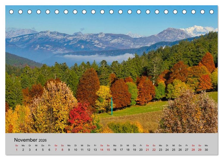 Produktbild: Streifzug durch Savoyen (Tischkalender 2026 DIN A5 quer), CALVENDO Monatskalender