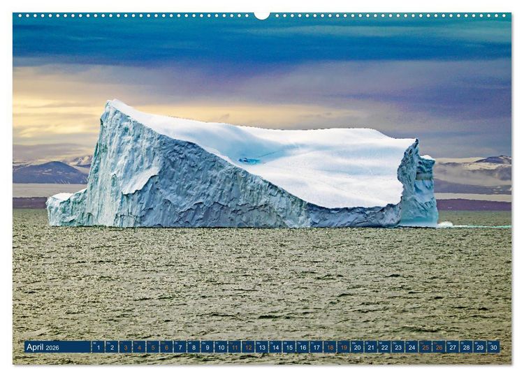 Produktbild: Berge aus Eis (Wandkalender 2026 DIN A2 quer), CALVENDO Monatskalender