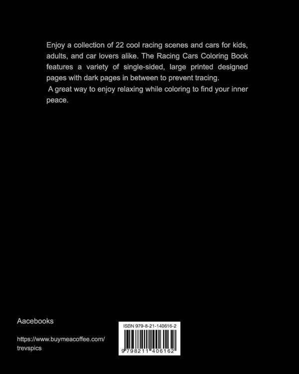 Produktbild: Racing Cars Coloring Book