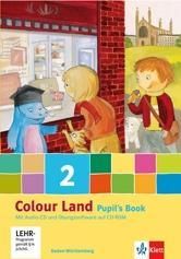 Produktbild: Colour Land - Ausgabe f&uuml;r Baden-W&uuml;rttemberg / Pupil's Book mit Audio-CD und &Uuml;bungssoftware auf CD-ROM 2. Schuljahr