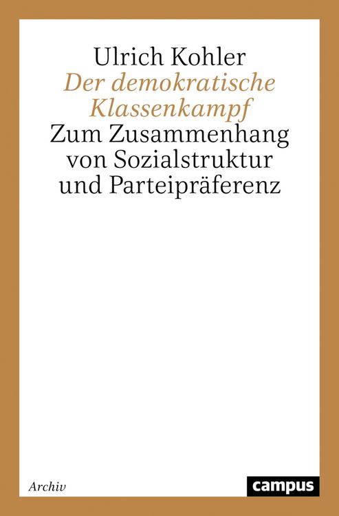 Produktbild: Der demokratische Klassenkampf