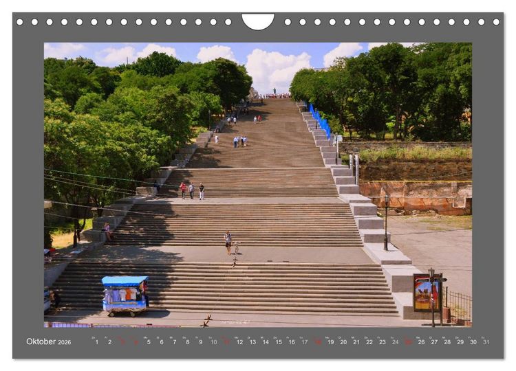 Produktbild: Odessa - Ukrainische Metropole am Schwarzen Meer (Wandkalender 2026 DIN A4 quer), CALVENDO Monatskalender