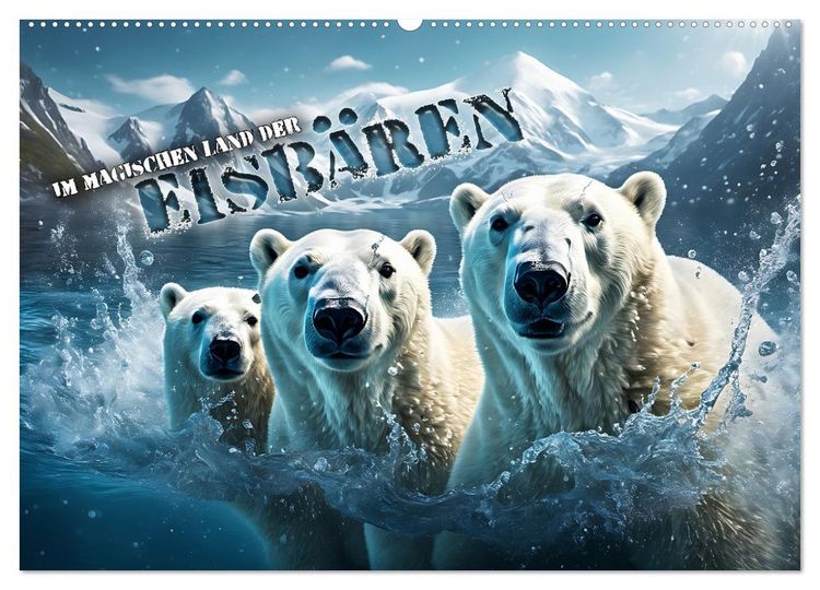 Produktbild: Im magischen Land der Eisb&auml;ren (Wandkalender 2026 DIN A2 quer), CALVENDO Monatskalender