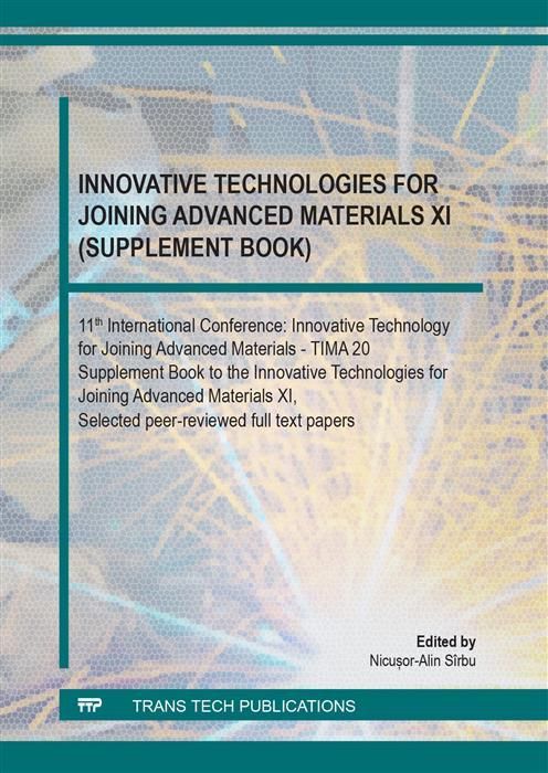 Produktbild: Innovative Technologies for Joining Advanced Materials XI (Supplement Book)