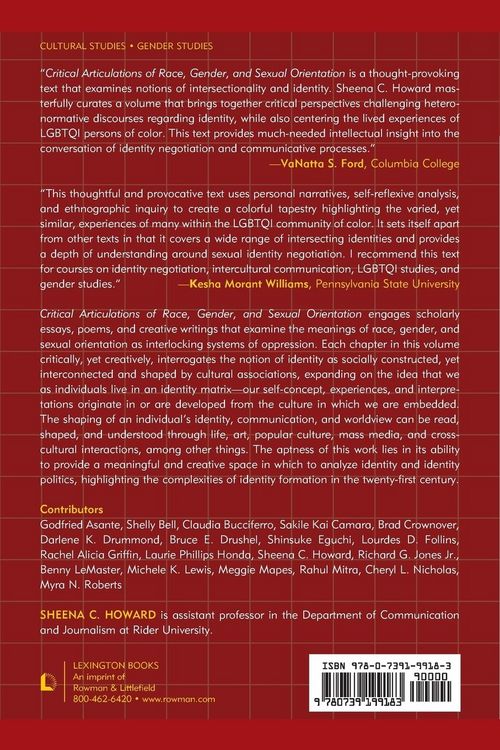 Produktbild: Critical Articulations of Race, Gender, and Sexual Orientation