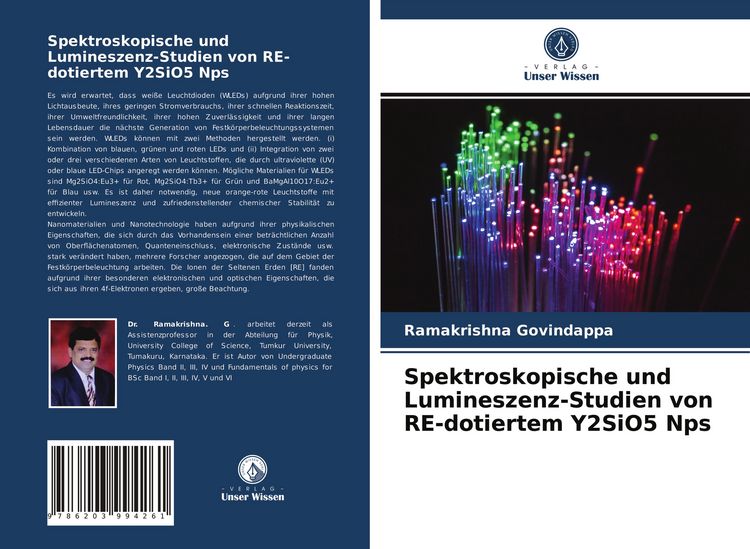 Produktbild: Spektroskopische und Lumineszenz-Studien von RE-dotiertem Y2SiO5 Nps