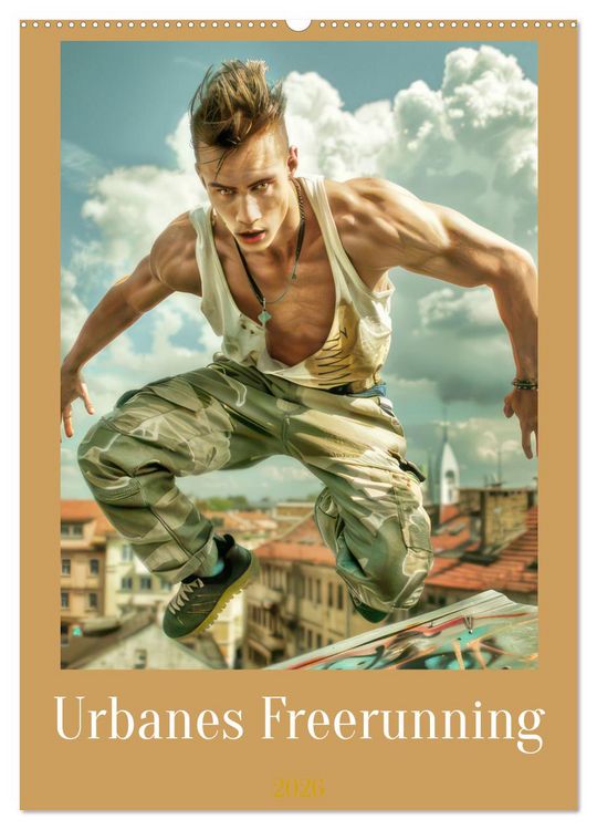 Produktbild: Urbanes Freerunning (Wandkalender 2026 DIN A2 hoch), CALVENDO Monatskalender