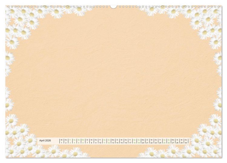 Produktbild: Bastelkalender Nostalgie-Rahmen 2026 (hochwertiger Premium Wandkalender 2026 DIN A2 quer), Kunstdruck in Hochglanz