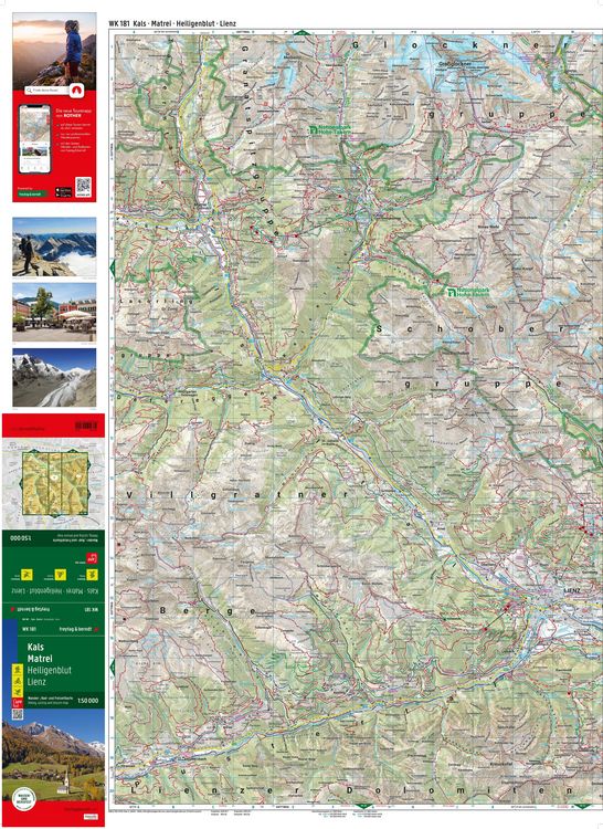 Produktbild: Freytag & berndt Wanderkarte WK 181 Kals - Matrei, Heiligenblut - Lienz 1:50.000