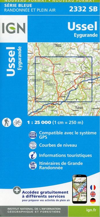 Produktbild: Ussel.Eygurande 1:25 000