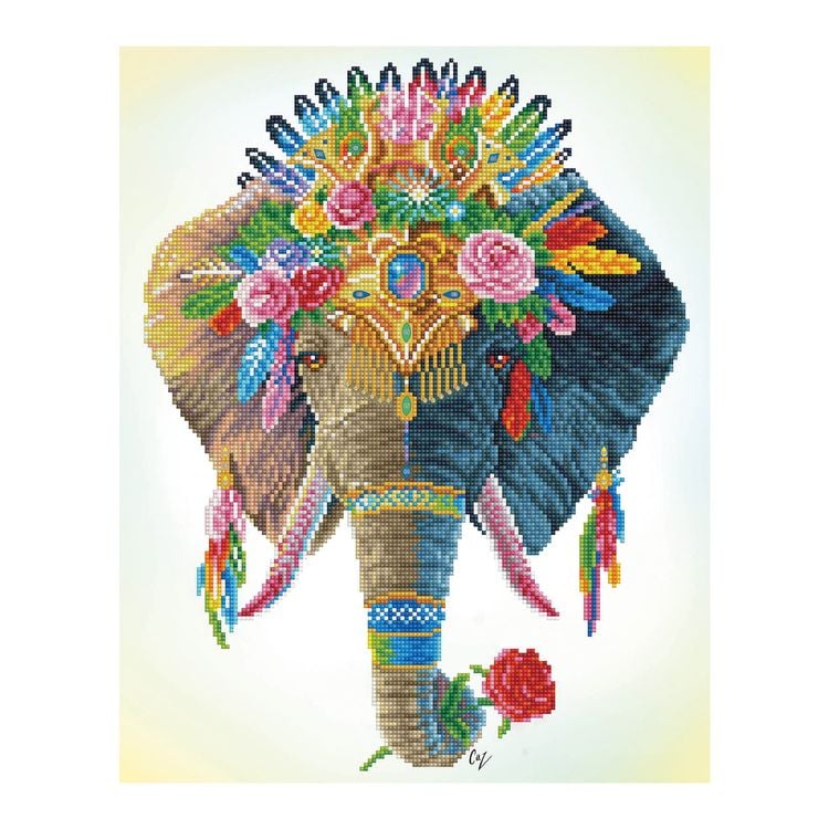Bild vom Artikel Diamond Dotz - Diamond Painting Bohemian Elefant vom Autor 