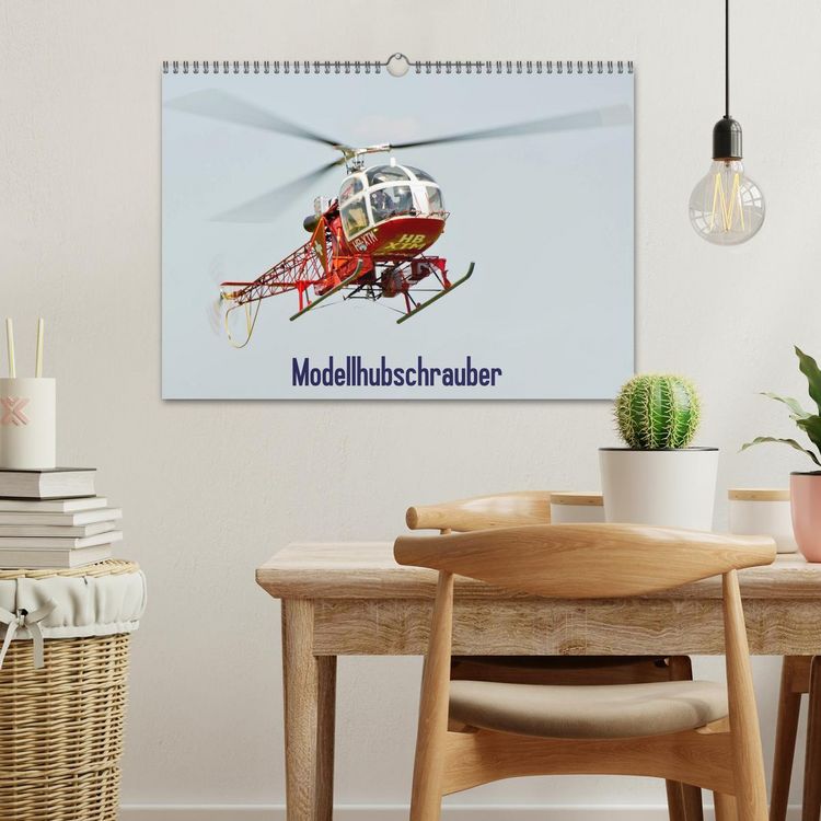 Produktbild: Modellhubschrauber / CH-Version (Wandkalender 2026 DIN A3 quer), CALVENDO Monatskalender