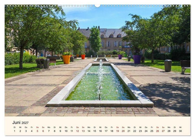 Produktbild: Nancy und Metz &ndash; Kulturelle Sch&auml;tze in Lothringen (hochwertiger Premium Wandkalender 2027 DIN A2 quer), Kunstdruck in Hochglanz