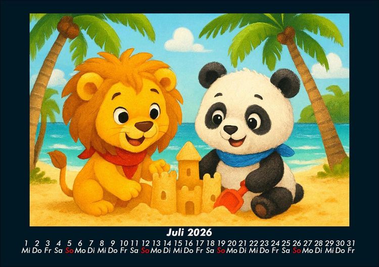 Produktbild: Buschi und Pippin - Abenteuer in Asien 2026 Fotokalender DIN A5