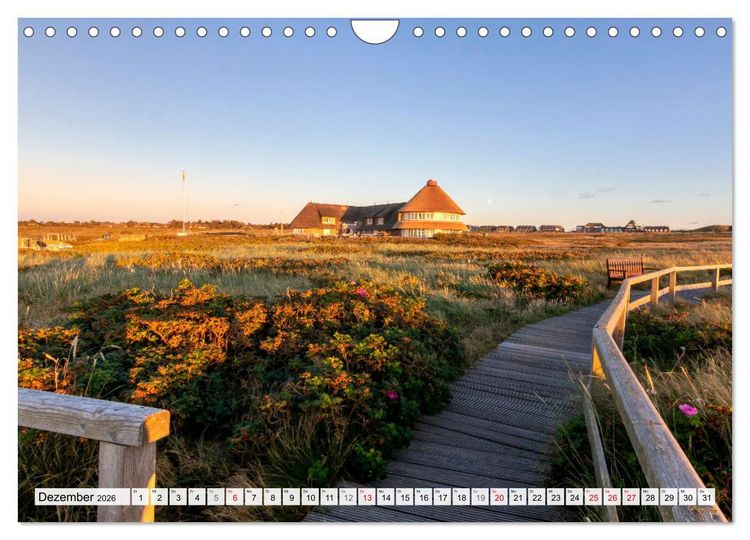 Produktbild: INSELLIEBE SYLT Zauberhafte Momente (Wandkalender 2026 DIN A4 quer), CALVENDO Monatskalender