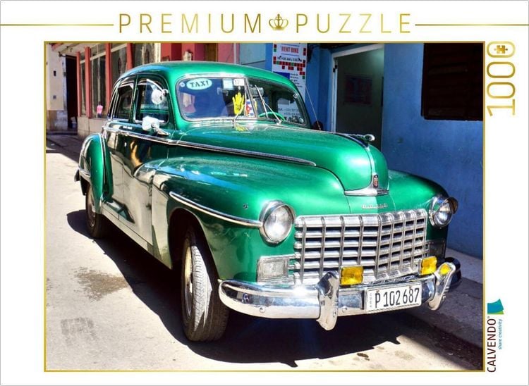 Produktbild: CALVENDO Puzzle US-Oldtimer der Marke Dodge in Havanna | 1000 Teile Lege-Gr&ouml;&szlig;e 64x48cm Foto-Puzzle f&uuml;r gl&uuml;ckliche Stunden