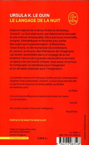 Produktbild: Le langage de la nuit : essais sur la science-fiction et la fantasy