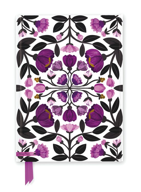 Produktbild: Premium Notizbuch DIN A5: Nina Pace, Lila Blumen