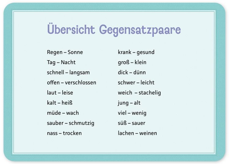Produktbild: Das kann ich schon - Gegens&auml;tze erkennen