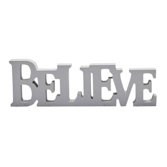Produktbild: Schriftzug - grau - Believe