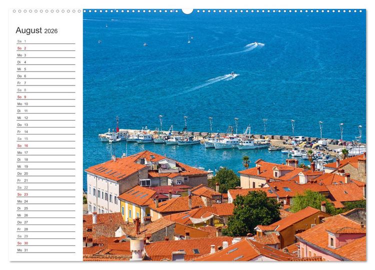 Produktbild: Koper - Slowenien Kalender (hochwertiger Premium Wandkalender 2026 DIN A2 quer), Kunstdruck in Hochglanz