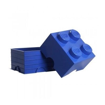Produktbild: LEGO Aufbewahrungsstein 4 Noppen Blau