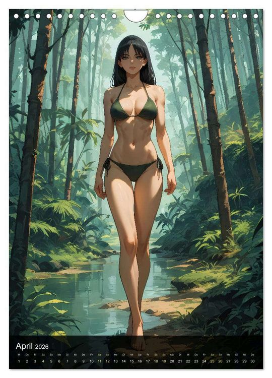 Produktbild: Manga Beauties - 12 Sch&ouml;nheiten im Manga-Stil (Wandkalender 2026 DIN A4 hoch), CALVENDO Monatskalender