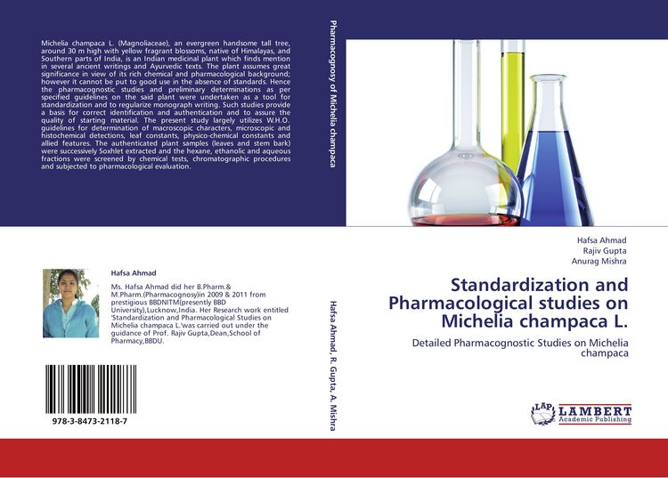 Produktbild: Standardization and Pharmacological studies on Michelia champaca L.