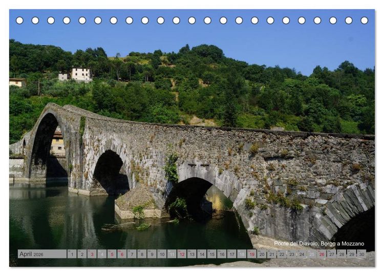 Produktbild: Toskana 2026 (Tischkalender 2026 DIN A5 quer), CALVENDO Monatskalender