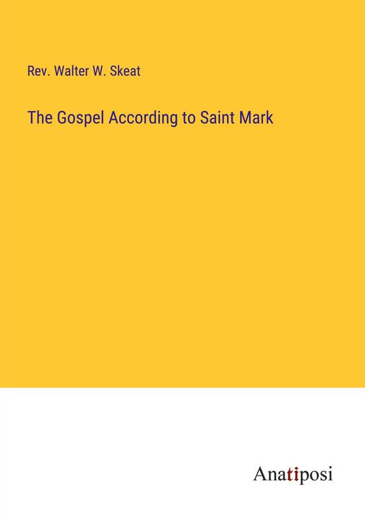 Produktbild: The Gospel According to Saint Mark