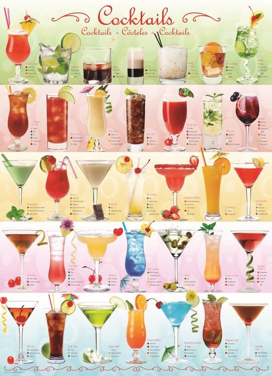 Produktbild: Puzzle 1000 Teile - Cocktails