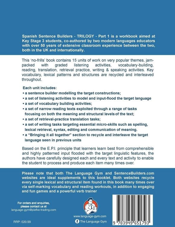 Produktbild: Spanish Sentence Builder TRILOGY - Part 1
