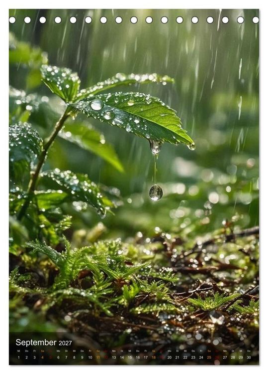 Produktbild: Elemente der Natur (Tischkalender 2027 DIN A5 hoch), CALVENDO Monatskalender