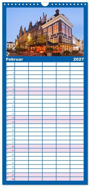 Produktbild: Familienplaner 2027 - ARNHEM mit 5 Spalten (Wandkalender, 21 x 45 cm) CALVENDO