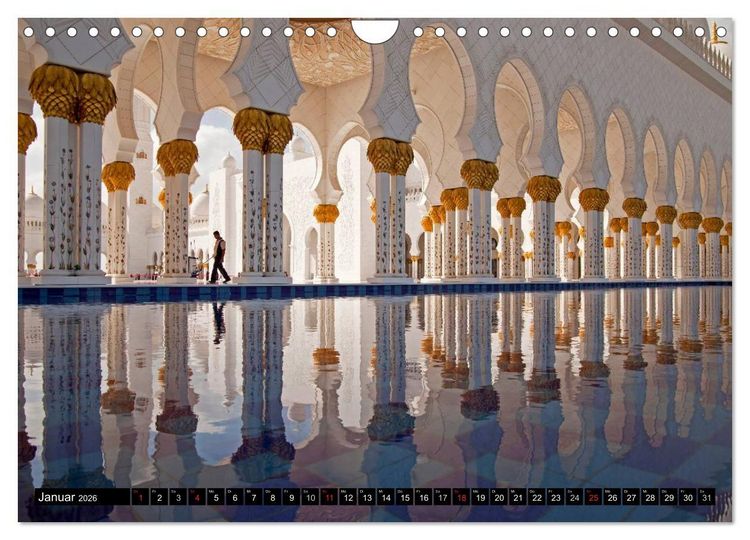 Produktbild: Emirat Abu Dhabi (Wandkalender 2026 DIN A4 quer), CALVENDO Monatskalender