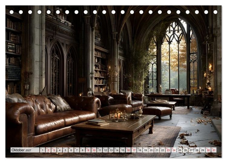 Produktbild: Geheime Bibliotheken der alten Welt (Tischkalender 2027 DIN A5 quer), CALVENDO Monatskalender