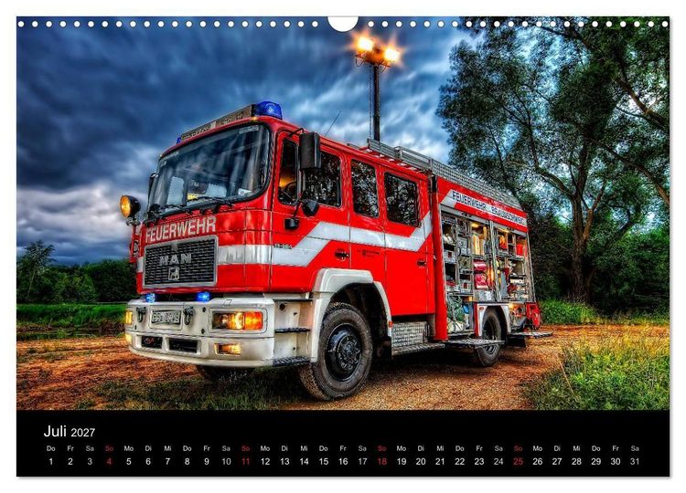 Produktbild: Einsatzfahrzeuge (Wandkalender 2027 DIN A3 quer), CALVENDO Monatskalender