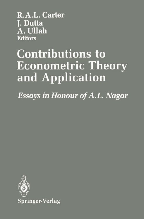 Produktbild: Contributions to Econometric Theory and Application