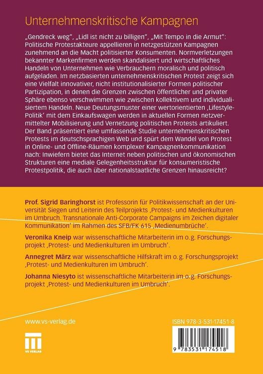 Produktbild: Unternehmenskritische Kampagnen