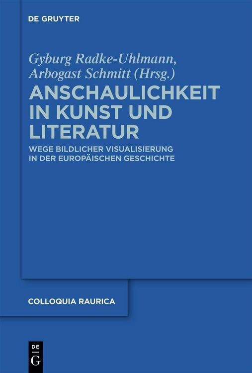 Produktbild: Anschaulichkeit in Kunst und Literatur