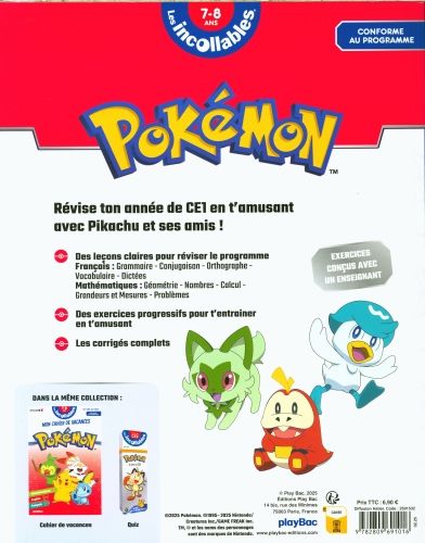 Produktbild: Pok&eacute;mon : toute mon ann&eacute;e de CE1, 7-8 ans : le&ccedil;ons et exercices