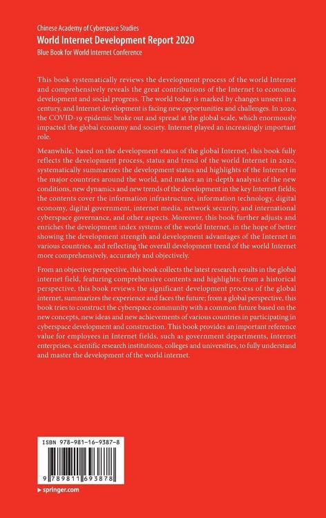 Produktbild: World Internet Development Report 2020