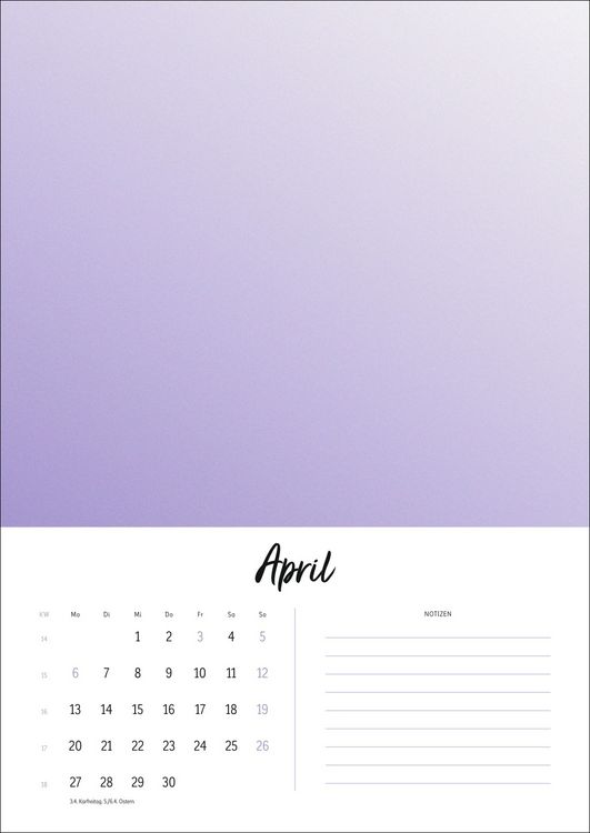 Produktbild: Kreativkalender Design A4 2026