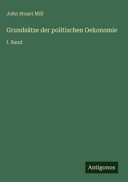 Produktbild: Grunds&auml;tze der politischen Oekonomie