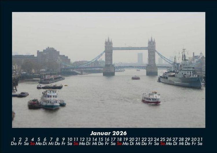 Produktbild: London 2026 Fotokalender DIN A5